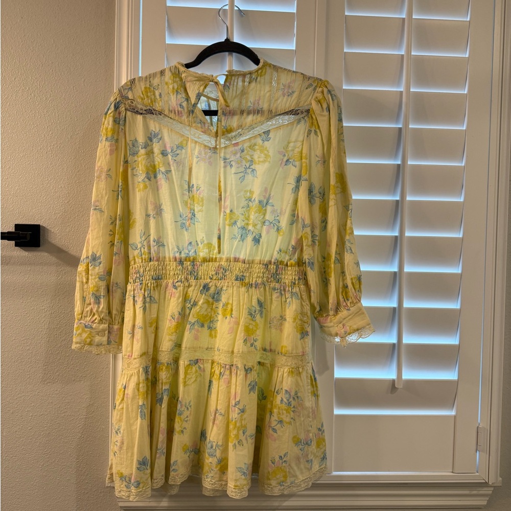 LoveShackFancy/Target Yellow Smocked Ruffled Sundress - Picture 6 of 6